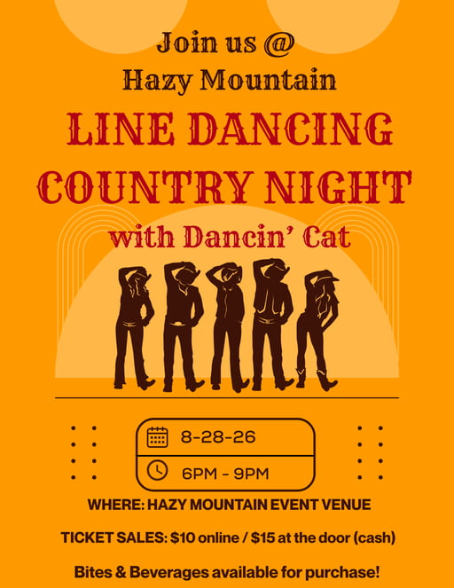 August Line Dancing Night with Dancin' Cat