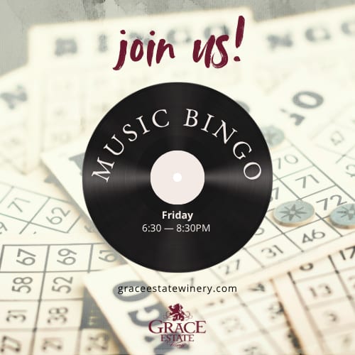 Music Bingo Night at Grace Estate Winery