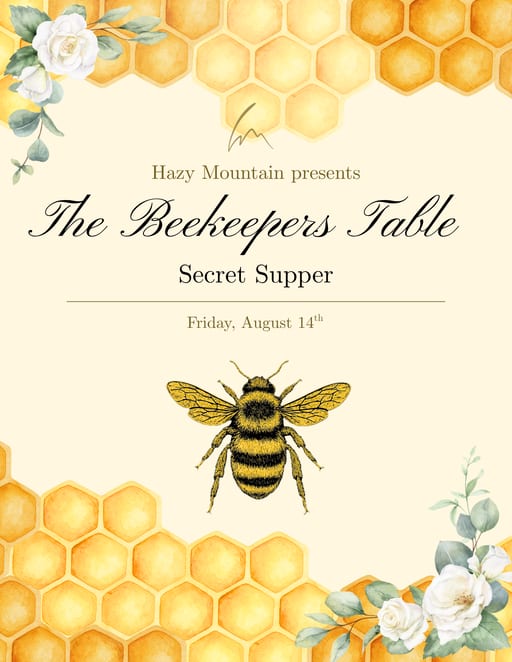 Beekeepers Table Secret Supper