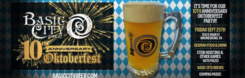 Basic City Beer Co.'s 10th Anniversary Oktoberfest Party
