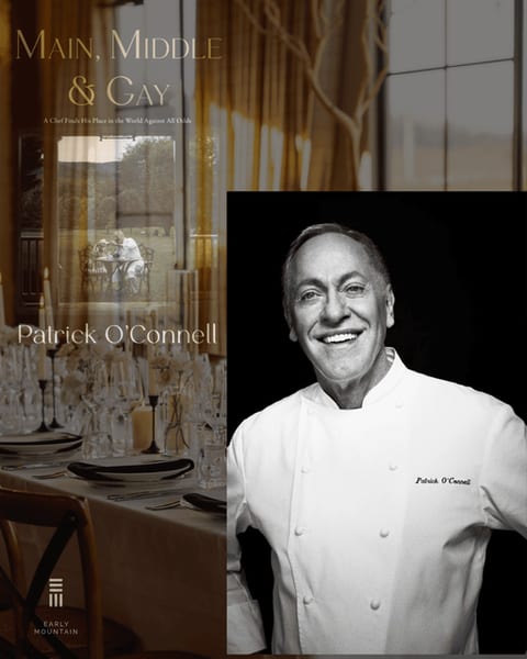 An Evening with Chef Patrick O'Connell: New Memoir Celebration
