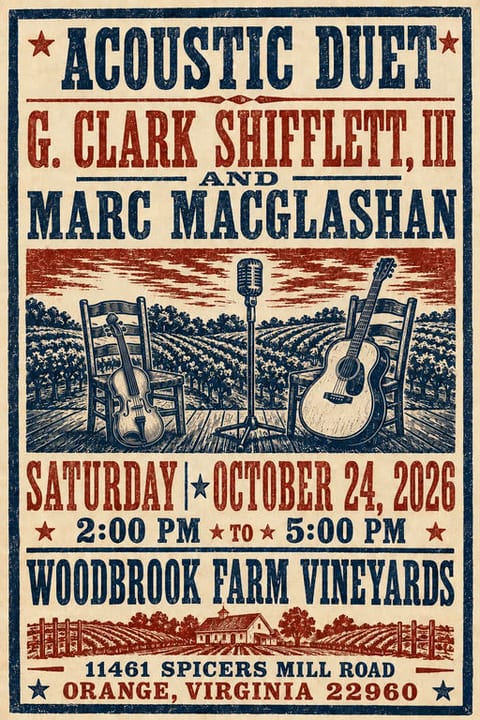 Clark Shifflett & Marc MacGlashan Live at Woodbrook Farm Vineyard
