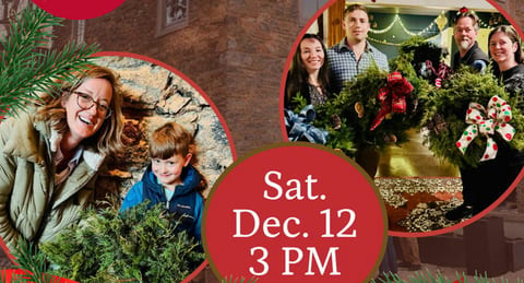 Holiday Wreath Workshop w/ The Freckled Flower Farm at Potter's Craft Cider