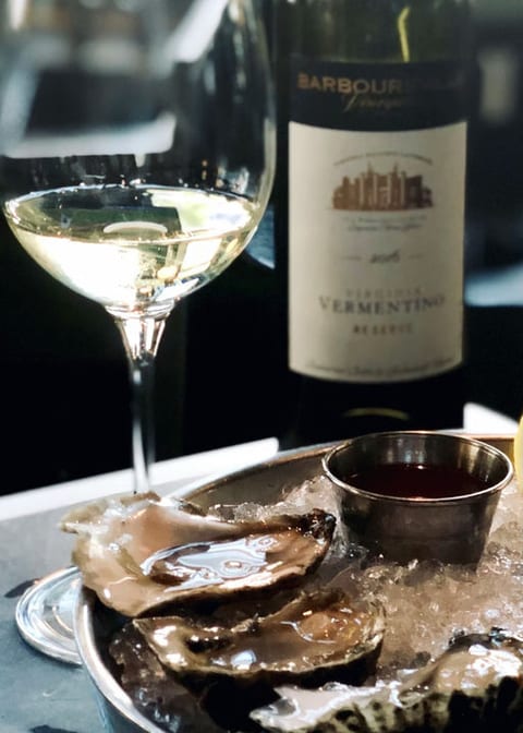 Oysters in the Library at Barboursville Vineyards