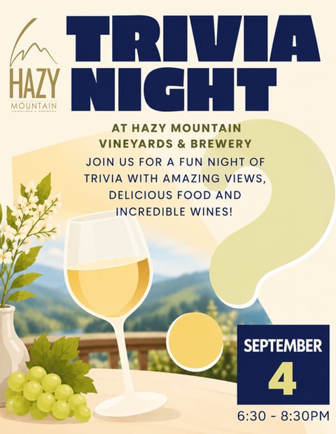 Trivia Night at Hazy Mountain