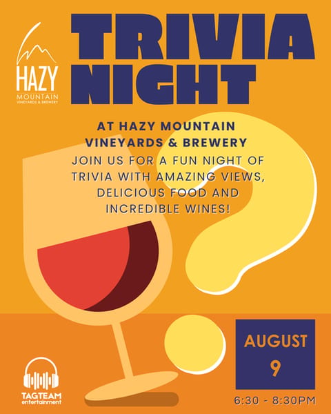 Trivia Night at Hazy Mountain