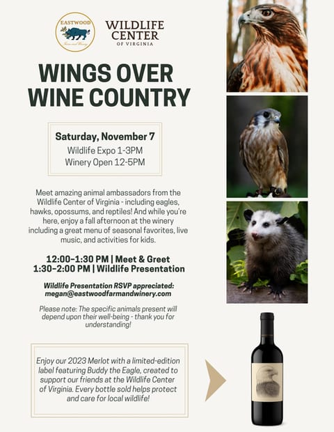 Wings Over Wine Country at Eastwood Farm and Winery