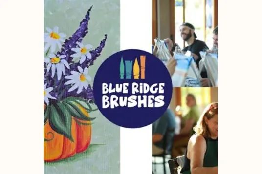 Blue Ridge Brushes paint and sip artwork