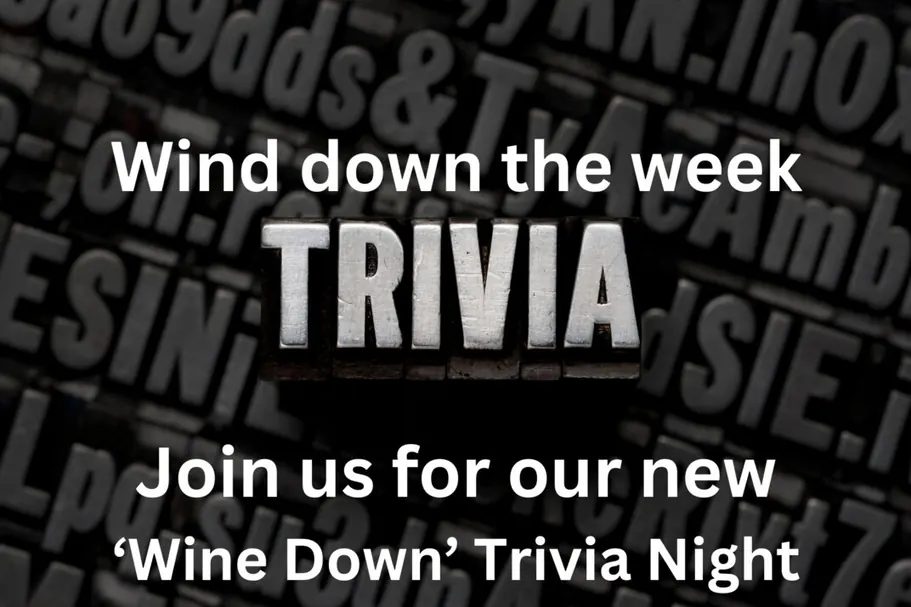 Wind Down the Week Trivia graphic for Grace Estate Winery