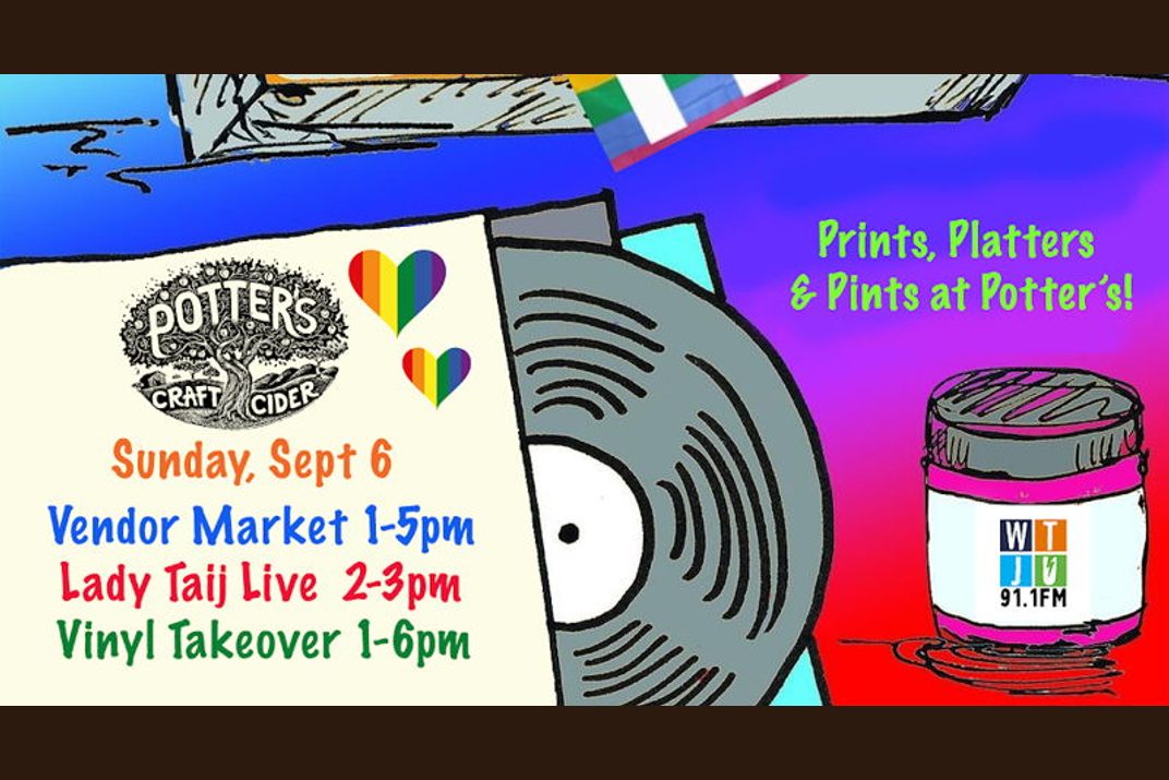 WTJU Vinyl Takeover + Prints, Platters, Pints & PRIDE